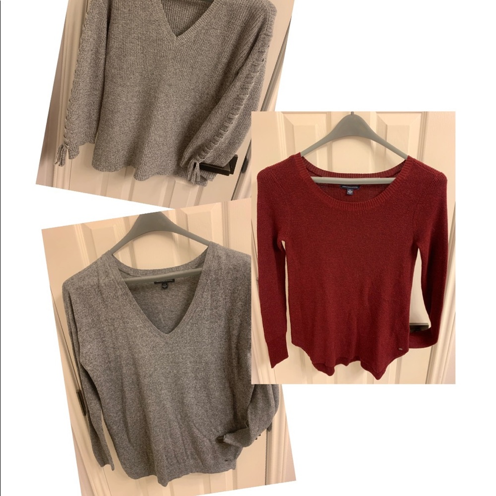 3 American Eagle sweaters